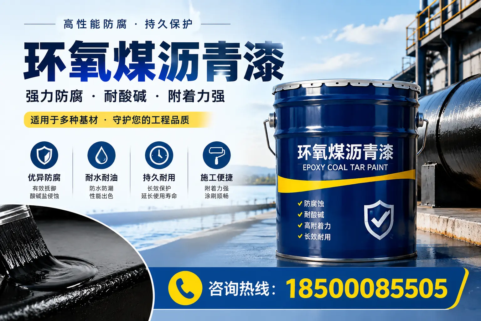 环氧煤沥青漆的施工流程详解,助力六安工程顺利完成